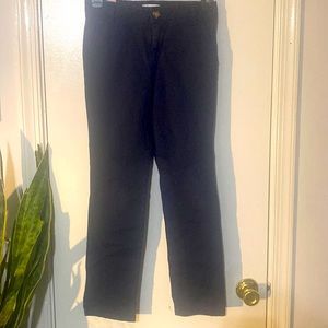 Old navy black pants with zip front and top button sz 10